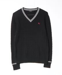 【新品未使用・タグ付き】BURBERRY ブラック ニットセーター BURBERRY（バーバリー）ニット・セーター 黒 サイズ:S メンズ