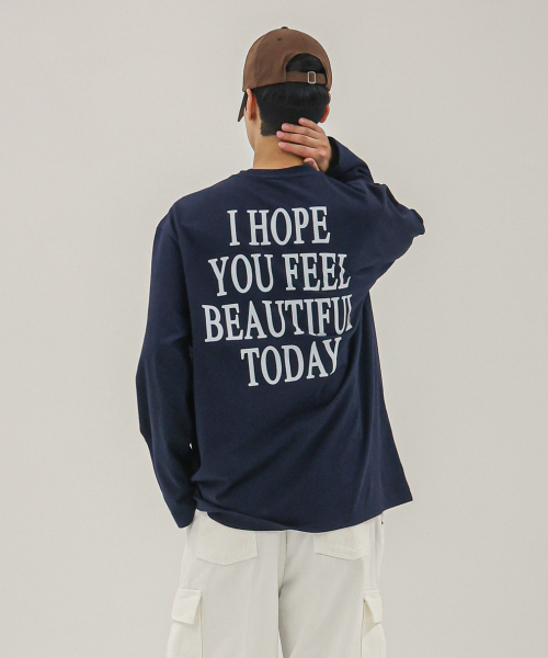 THESTORI（ザ・ストリ）の「[8数] ホープヘビーロングスリーブTシャツ (ネイビー)（Tシャツ/カットソー・メンズ・その他・1(M)/2(L)/3(XL)）」の3枚目の写真