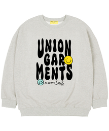 Union Garments（ユニオンガーメンツ）の「[Gimmo] Smile Garments Overfit Man to Man T-Shirt Oatmeal（スウェット）」