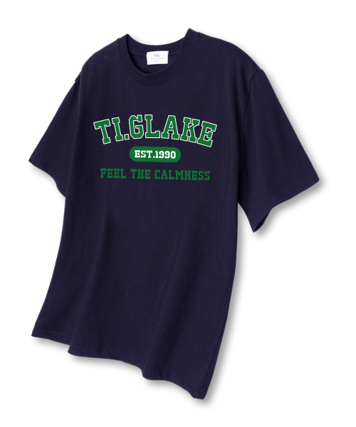 TI.GLAKE(ティーグレイク)の「アーチベーシックロゴオーバーサイズ半袖Tシャツネイビー(Tシャツ/カットソー・レディース・その他・LARGE/X-LARGE/XX-LARGE)」の1枚目の写真