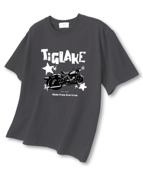 TI.GLAKE(ティーグレイク)の「1990ライドフリー オーバーサイズ 半袖Tシャツ ダークグレー(Tシャツ/カットソー・メンズ・その他・LARGE/X-LARGE/XX-LARGE)」の1枚目の写真