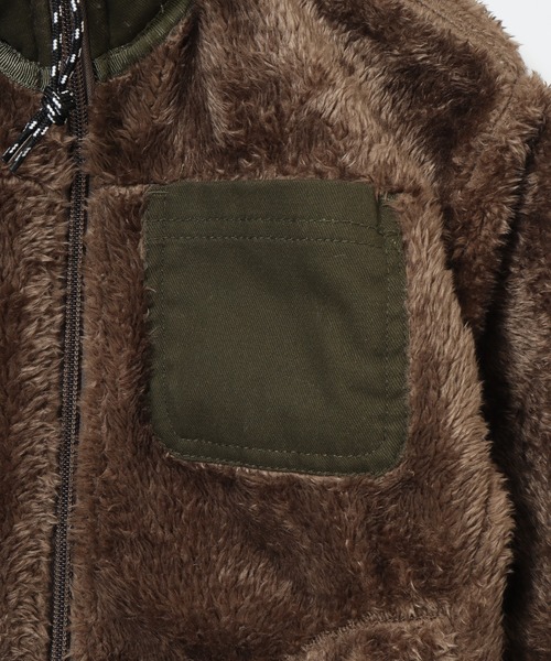 OMNES（オムネス）の「ボアフリースジャケット KIDS（その他アウター・キッズ・カーキ/ブラック/ブラウン・100cm/110cm/120cm）」の7枚目の写真