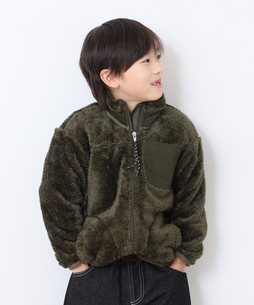 OMNES（オムネス）の「ボアフリースジャケット KIDS（その他アウター・キッズ・カーキ/ブラック/ブラウン・100cm/110cm/120cm）」の16枚目の写真