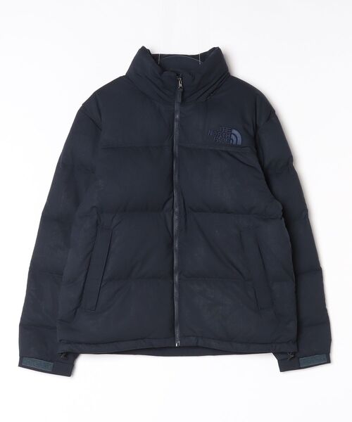 THE NORTH FACE(ザノースフェイス)の「ザ ノース フェイス THE NORTH FACE Wooly Nuptse Jacket_ウーリーヌプシジャケット(ダウンジャケット/コート・メンズ・ネイビー/チャコールグレー・SS/S/M/L/XL)」の1枚目の写真