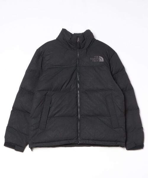 THE NORTH FACE(ザノースフェイス)の「ザ ノース フェイス THE NORTH FACE Wooly Nuptse Jacket_ウーリーヌプシジャケット(ダウンジャケット/コート・メンズ・ネイビー/チャコールグレー・SS/S/M/L/XL)」の2枚目の写真