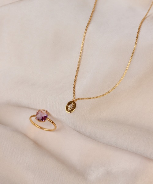 NOIR DE POUPEE（ノワールドプーペ）の「【WEB限定】K18vermeil ダイヤモンド ブーケ ペンダントネックレス 50cm（ネックレス・レディース・ゴールド・FREE）」の7枚目の写真