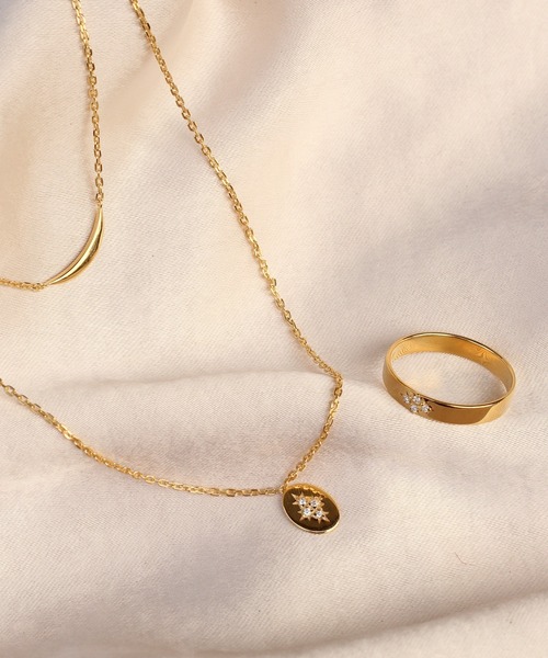 NOIR DE POUPEE（ノワールドプーペ）の「【WEB限定】K18vermeil ダイヤモンド ブーケ ペンダントネックレス 50cm（ネックレス・レディース・ゴールド・FREE）」の8枚目の写真