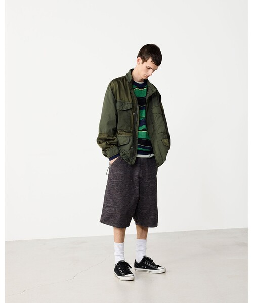 BEAMS(ビームス)の「3ファブリック クレイジー M65 ジャケット【ワイドフィット】(ブルゾン・メンズ・ブラック/オリーブ・M/L/XL/S)」の15枚目の写真