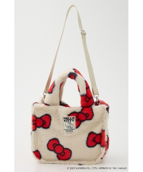 ❣️セール❣️サンリオ ハローキティ ファー付 デニムバッグ 新品タグ