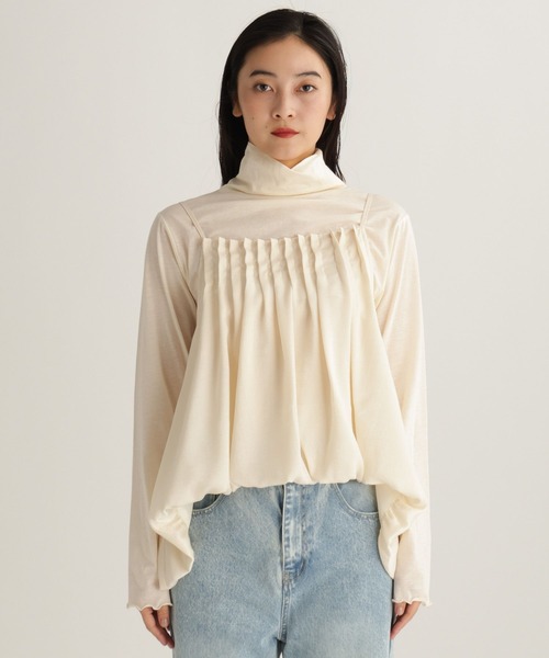 studio CLIP（スタディオクリップ）の「【daily CLIP】ルーズフレアビスチェ（キャミソール・レディース・ホワイト/チャコール・FREE）」の18枚目の写真