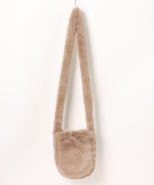 WESTSEA（ウエストシー）の「フェイクファー モコモコショルダーバッグ ミニ 無地 レオパード 軽量（ショルダーバッグ・レディース・アイボリー/ブラック/その他/その他1/ベージュ・FREE）」の3枚目の写真
