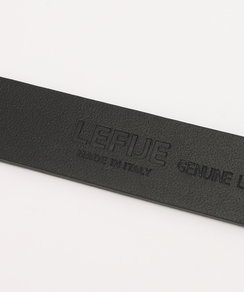LEFIJE（レフィエ）の「【LEFIJE/レフィエ】別注2way chain leather belt（ベルト・レディース・ブラック/チョコ・85）」の9枚目の写真