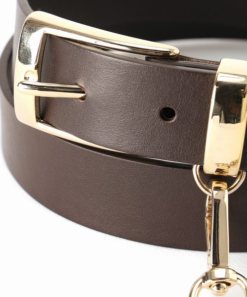 LEFIJE（レフィエ）の「【LEFIJE/レフィエ】別注2way chain leather belt（ベルト・レディース・ブラック/チョコ・85）」の11枚目の写真
