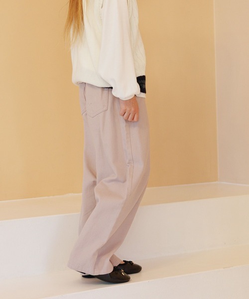 GLOBAL WORK（グローバルワーク）の「バレルイージーパンツ/629875（その他パンツ・キッズ・ダークブルー/イエロー/グレー系その他/ベージュ/ブルー系6/ピンク・130cm/160cm/150cm/140cm）」の6枚目の写真