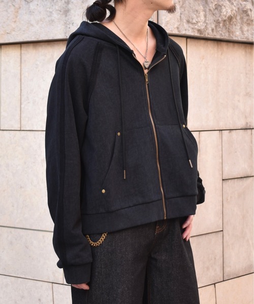 Noen（ノエン）の「ワークフェードジップフーディー（パーカー・メンズ・ブラック・X-LARGE/LARGE/MEDIUM）」の3枚目の写真