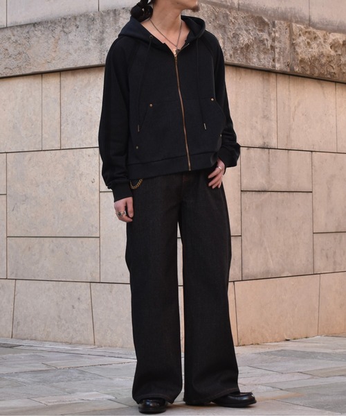 Noen（ノエン）の「ワークフェードジップフーディー（パーカー・メンズ・ブラック・X-LARGE/LARGE/MEDIUM）」の5枚目の写真