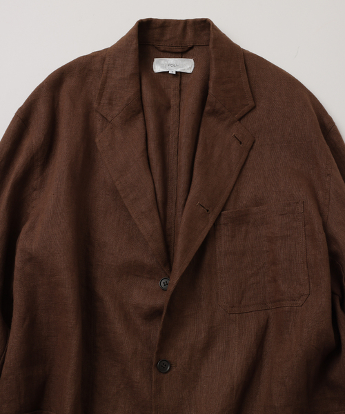UNFOLLOW(アンフォロー)の「【FOLL / フォル】deep washed summer daily jacket(その他アウター・メンズ・ネイビー/ブラウン・3/2)」の3枚目の写真