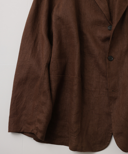 UNFOLLOW(アンフォロー)の「【FOLL / フォル】deep washed summer daily jacket(その他アウター・メンズ・ネイビー/ブラウン・3/2)」の5枚目の写真