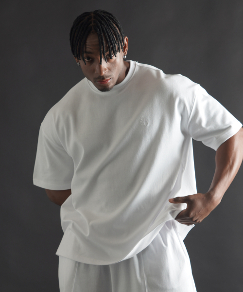 PHERMENON(フェルメノン)の「エッセンシャルオーバーサイズショートスリーブ - ホワイト(Tシャツ/カットソー・メンズ・ホワイト・1/2/3)」の1枚目の写真