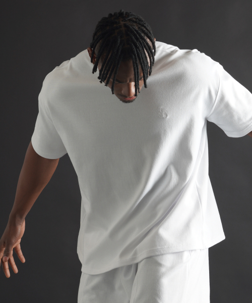 PHERMENON(フェルメノン)の「エッセンシャルオーバーサイズショートスリーブ - ホワイト(Tシャツ/カットソー・メンズ・ホワイト・1/2/3)」の3枚目の写真