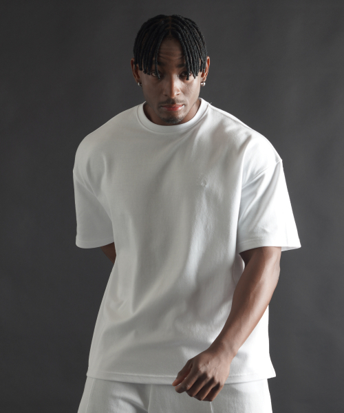 PHERMENON(フェルメノン)の「エッセンシャルオーバーサイズショートスリーブ - ホワイト(Tシャツ/カットソー・メンズ・ホワイト・1/2/3)」の4枚目の写真