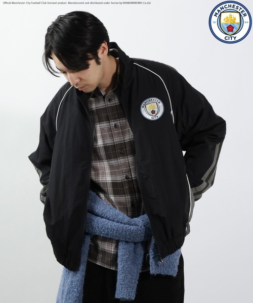BAYFLOW(ベイフロー)の「【マンチェスター・シティFC】ナイロンブルゾン(ブルゾン・メンズ・ブルー/ブラック・LARGE/MEDIUM)」の1枚目の写真