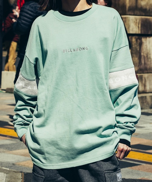 BILLABONG(ビラボン)の「【直営店限定】BILLABONG メンズ R SLEEVE LINE ロンT 【2026年春夏モデル】/ビラボン袖ライン柄長袖ロンT(Tシャツ/カットソー・メンズ・グリーン系その他/ホワイト/アイボリー/ブラック・LARGE/X-LARGE/MEDIUM)」の9枚目の写真