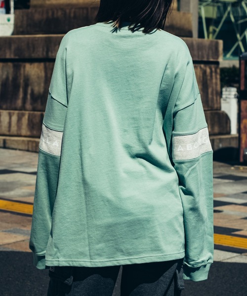 BILLABONG(ビラボン)の「【直営店限定】BILLABONG メンズ R SLEEVE LINE ロンT 【2026年春夏モデル】/ビラボン袖ライン柄長袖ロンT(Tシャツ/カットソー・メンズ・グリーン系その他/ホワイト/アイボリー/ブラック・LARGE/X-LARGE/MEDIUM)」の10枚目の写真