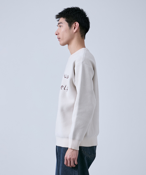B.C STOCK(ベーセーストック)の「モール アソートロゴ クルーネックニット(ニット/セーター・メンズ・ブルー系その他/チャコールグレー/ボルドー/ホワイト・LARGE/MEDIUM)」の11枚目の写真