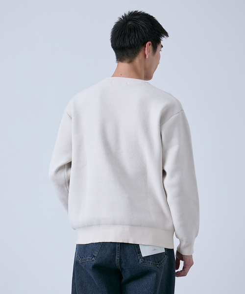 B.C STOCK(ベーセーストック)の「モール アソートロゴ クルーネックニット(ニット/セーター・メンズ・ブルー系その他/チャコールグレー/ボルドー/ホワイト・LARGE/MEDIUM)」の12枚目の写真