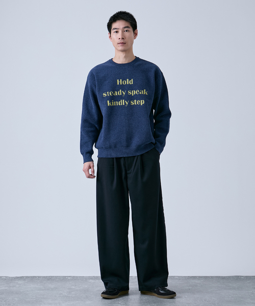 B.C STOCK(ベーセーストック)の「モール アソートロゴ クルーネックニット(ニット/セーター・メンズ・ブルー系その他/チャコールグレー/ボルドー/ホワイト・LARGE/MEDIUM)」の13枚目の写真