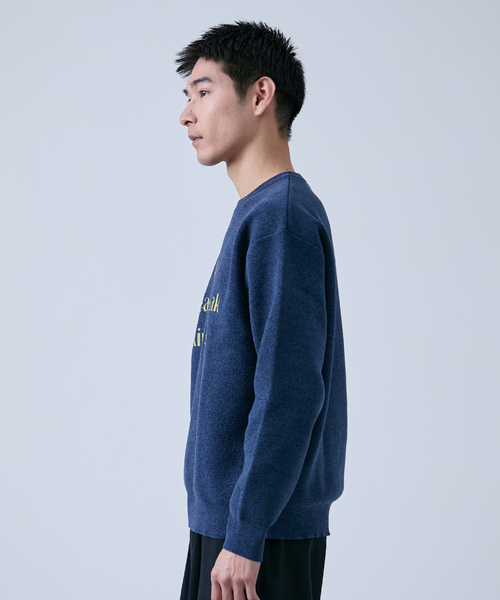 B.C STOCK(ベーセーストック)の「モール アソートロゴ クルーネックニット(ニット/セーター・メンズ・ブルー系その他/チャコールグレー/ボルドー/ホワイト・LARGE/MEDIUM)」の15枚目の写真