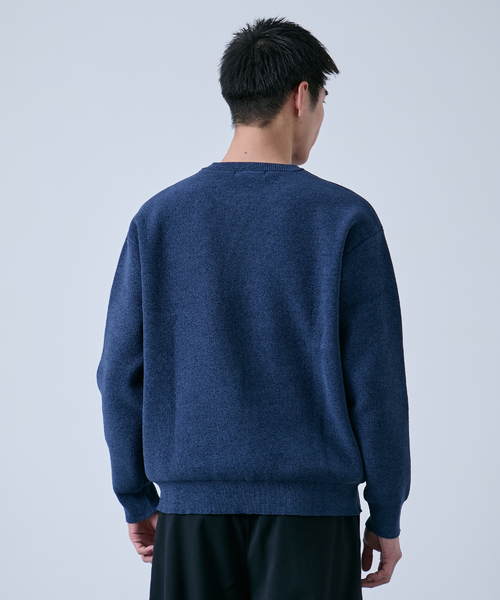B.C STOCK(ベーセーストック)の「モール アソートロゴ クルーネックニット(ニット/セーター・メンズ・ブルー系その他/チャコールグレー/ボルドー/ホワイト・LARGE/MEDIUM)」の16枚目の写真
