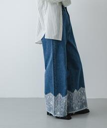 SENSE OF PLACE by URBAN RESEARCH | レースドッキングデニムパンツ(デニムパンツ)