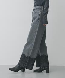 SENSE OF PLACE by URBAN RESEARCH | レースドッキングデニムパンツ(デニムパンツ)