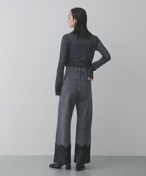 SENSE OF PLACE by URBAN RESEARCH(センスオブプレイスバイアーバンリサーチ)の「レースドッキングデニムパンツ(デニムパンツ・レディース・ライトインディゴブルー/グレー・SMALL/MEDIUM)」の13枚目の写真