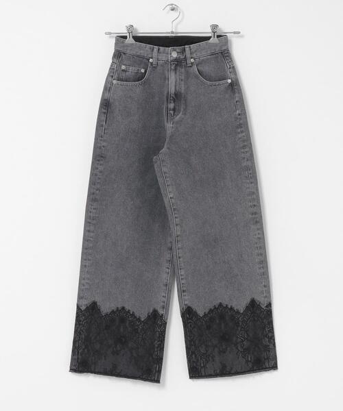 SENSE OF PLACE by URBAN RESEARCH(センスオブプレイスバイアーバンリサーチ)の「レースドッキングデニムパンツ(デニムパンツ・レディース・ライトインディゴブルー/グレー・SMALL/MEDIUM)」の14枚目の写真