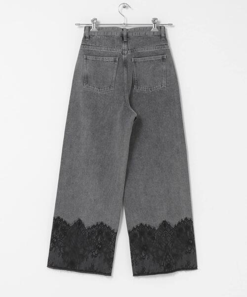 SENSE OF PLACE by URBAN RESEARCH(センスオブプレイスバイアーバンリサーチ)の「レースドッキングデニムパンツ(デニムパンツ・レディース・ライトインディゴブルー/グレー・SMALL/MEDIUM)」の16枚目の写真