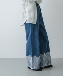 SENSE OF PLACE by URBAN RESEARCH | レースドッキングデニムパンツ(デニムパンツ)