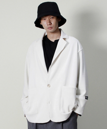 DEMARC（ドゥマーク）の「ルーズフィットリブテーラーカラージャケット アイボリー（その他アウター）」