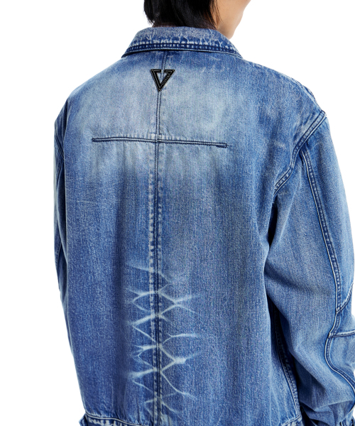 VONVAT(ヴォンバト)の「Blessed Overfit Denim Jacket (Indigo)(デニムジャケット・レディース・インディゴブルー・FREE)」の4枚目の写真