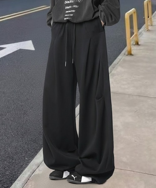 SHEPP(シープ)の「【26年春新作】バレルレッグルーズスウェットパンツ(その他パンツ・メンズ・グレー/ブラック・M/L)」の5枚目の写真