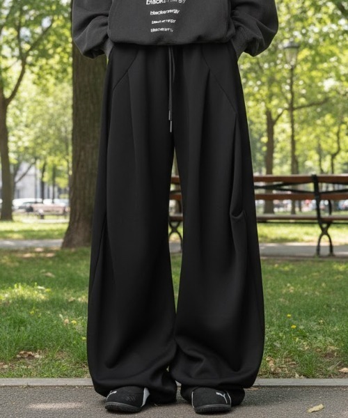 SHEPP(シープ)の「【26年春新作】バレルレッグルーズスウェットパンツ(その他パンツ・メンズ・グレー/ブラック・M/L)」の6枚目の写真