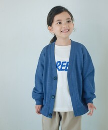 green label relaxing（グリーンレーベルリラクシング）の「裏毛 Vネック カーディガン / キッズ  100cm-160cm（カーディガン/ボレロ）」