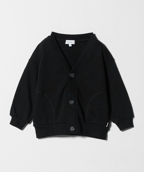 green label relaxing（グリーンレーベルリラクシング）の「裏毛 Vネック カーディガン / キッズ  100cm-160cm（カーディガン/ボレロ・キッズ・ベージュ/コバルトブルー/ブラック・130cm/120cm/100cm/140cm/110cm/150cm/160cm）」の2枚目の写真