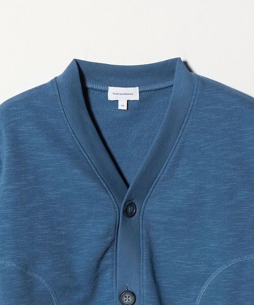 green label relaxing（グリーンレーベルリラクシング）の「裏毛 Vネック カーディガン / キッズ  100cm-160cm（カーディガン/ボレロ・キッズ・ベージュ/コバルトブルー/ブラック・130cm/120cm/100cm/140cm/110cm/150cm/160cm）」の8枚目の写真