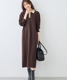 ROPE' PICNIC | 配色スキッパーニットワンピース(ワンピース)