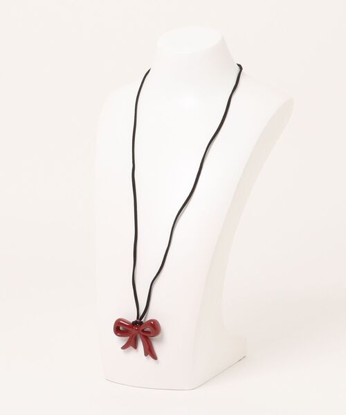 Revo.(レボ)の「アソートモチーフ ハート リボン ペンダント チョーカー ネックレス(ネックレス・レディース・レッド系・FREE)」の3枚目の写真