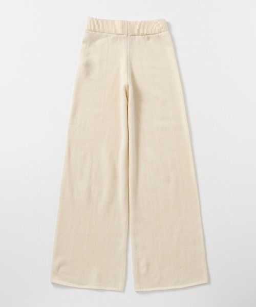 Bie(ビエ)の「ウールブレンド ワイドニットパンツ(その他パンツ・レディース・ダークグリーン/オートミール/ダークグレー・M/S/L)」の8枚目の写真