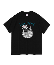 メゾンヴィンテージセーリング半袖Tシャツ(ブラック)